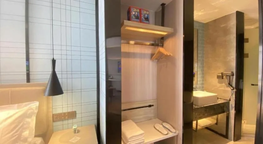 Bed in Echarm Hotel Wuhan Huashan