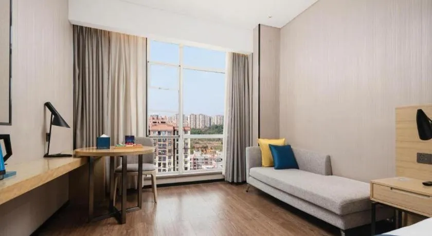 Bed in Echarm Hotel Wuhan Huashan