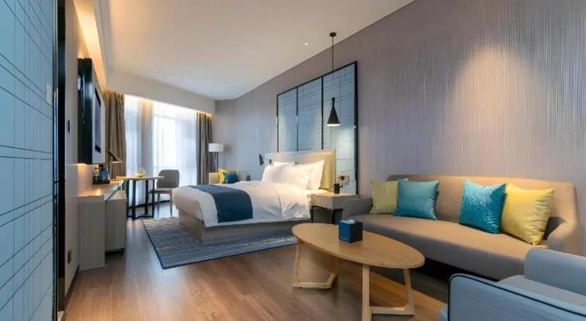 Bed in Echarm Hotel Wuhan Huashan