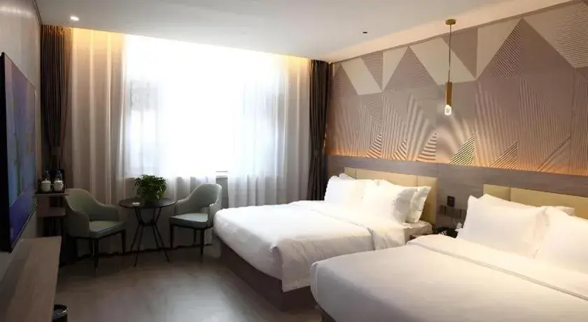 Bed in Borrman Hotel Pingyi Beifang Shicaicheng Mingde Road Bed in Borrman Hotel Pingyi Beifang Shicaicheng Mingde Road