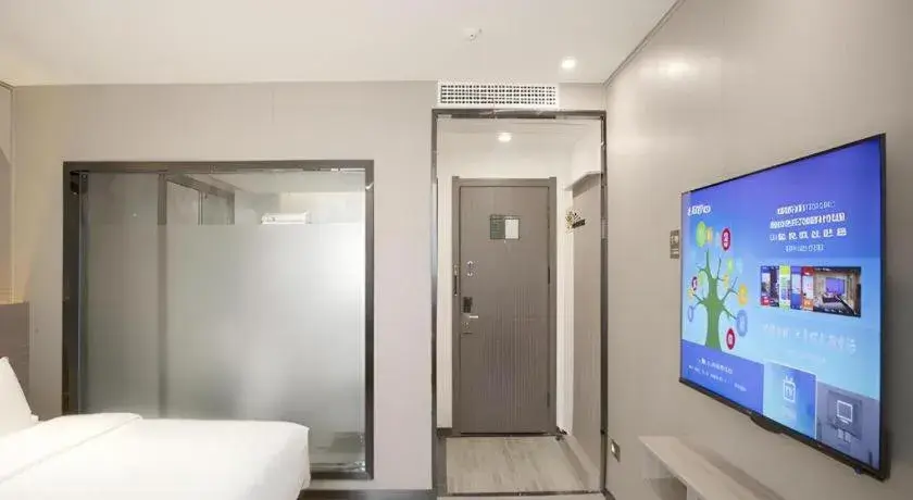 Bed in Borrman Hotel Pingyi Beifang Shicaicheng Mingde Road Bed in Borrman Hotel Pingyi Beifang Shicaicheng Mingde Road