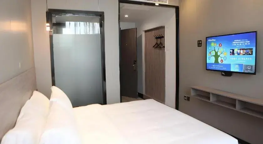 Bed in Borrman Hotel Pingyi Beifang Shicaicheng Mingde Road Bed in Borrman Hotel Pingyi Beifang Shicaicheng Mingde Road