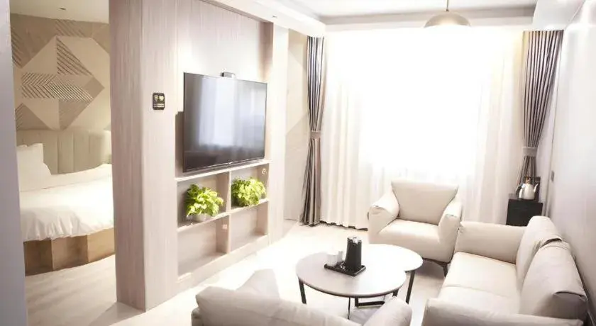 Bed in Borrman Hotel Pingyi Beifang Shicaicheng Mingde Road Bed in Borrman Hotel Pingyi Beifang Shicaicheng Mingde Road