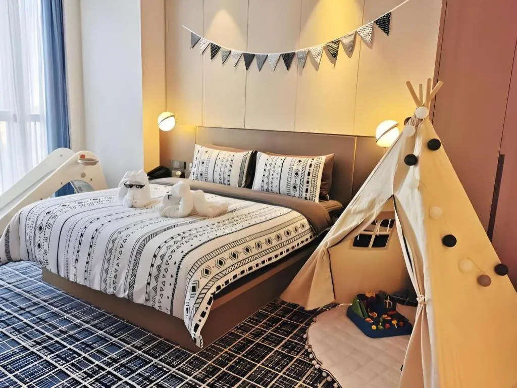 Bed in Onejee Hotel Shenzhen