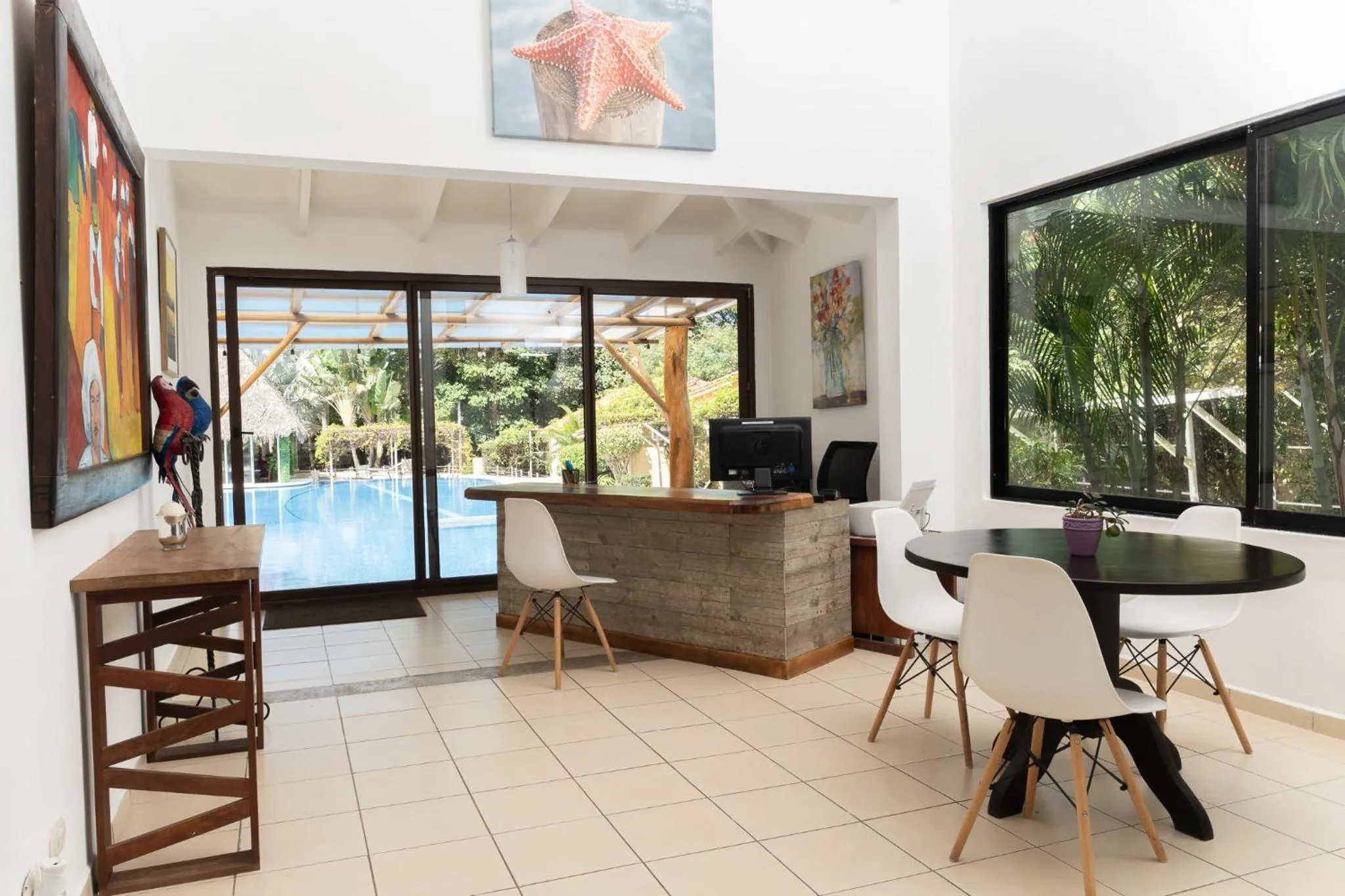 Lobby or reception in Seis Playas Hotel