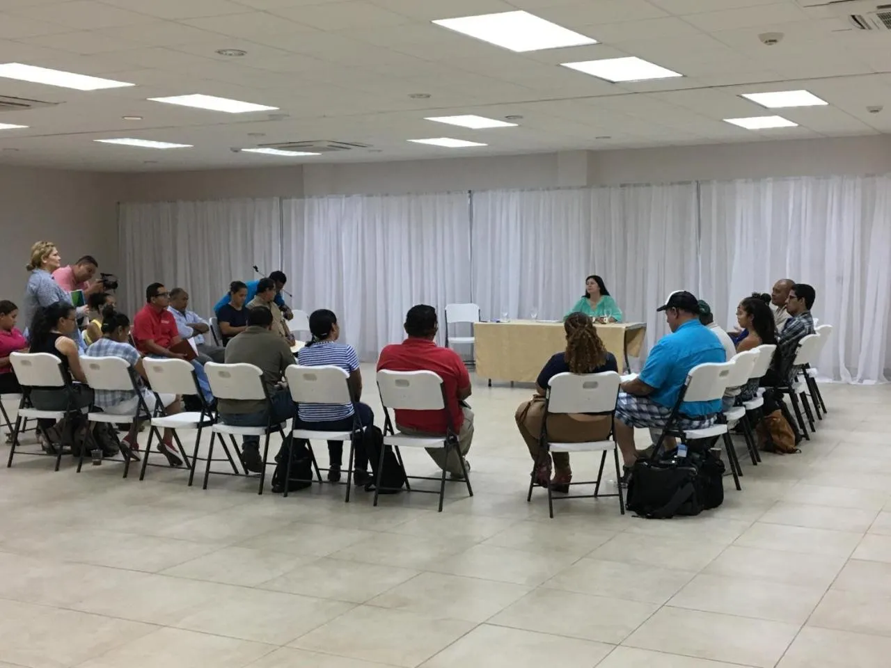 People in Seis Playas Hotel