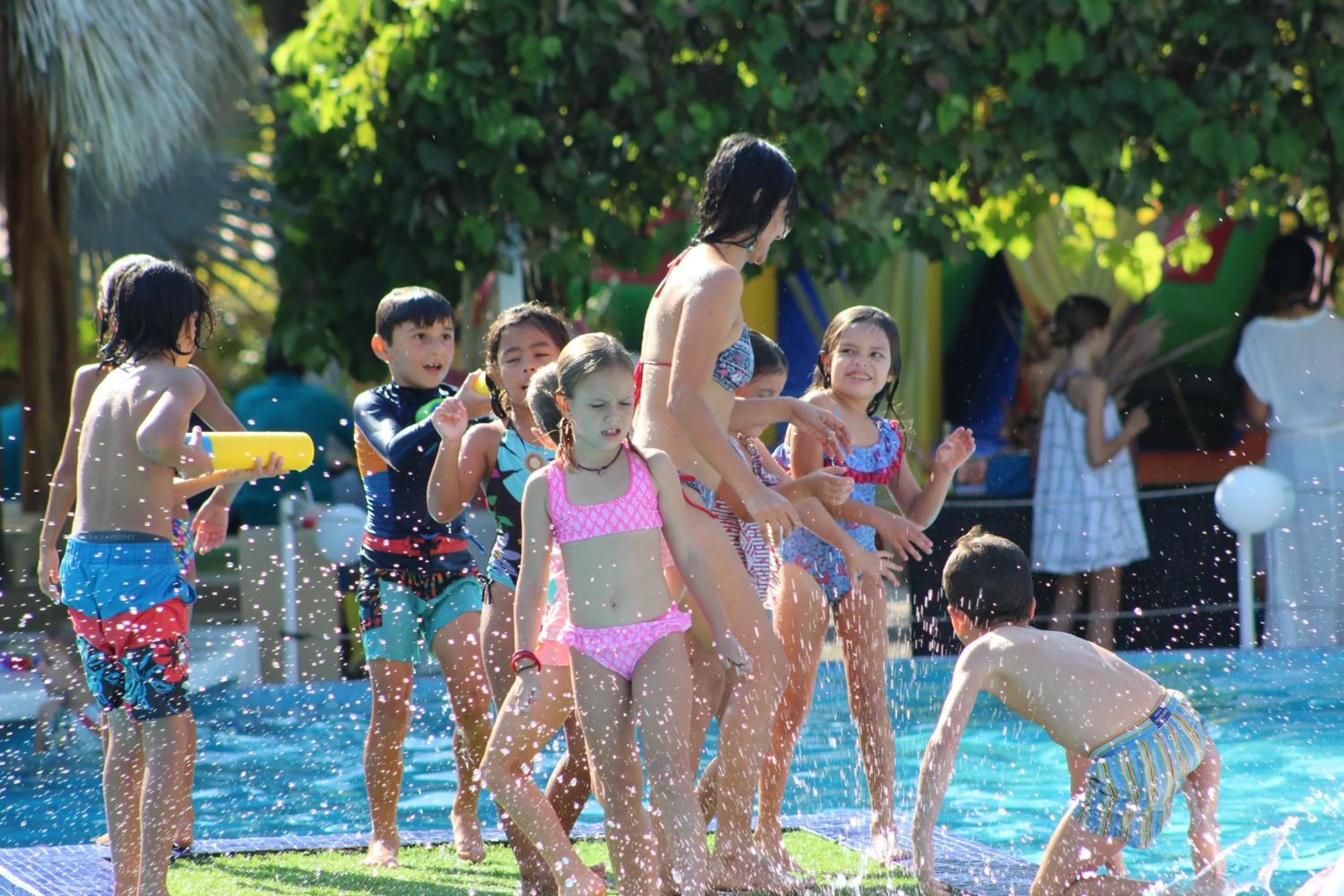 People in Seis Playas Hotel