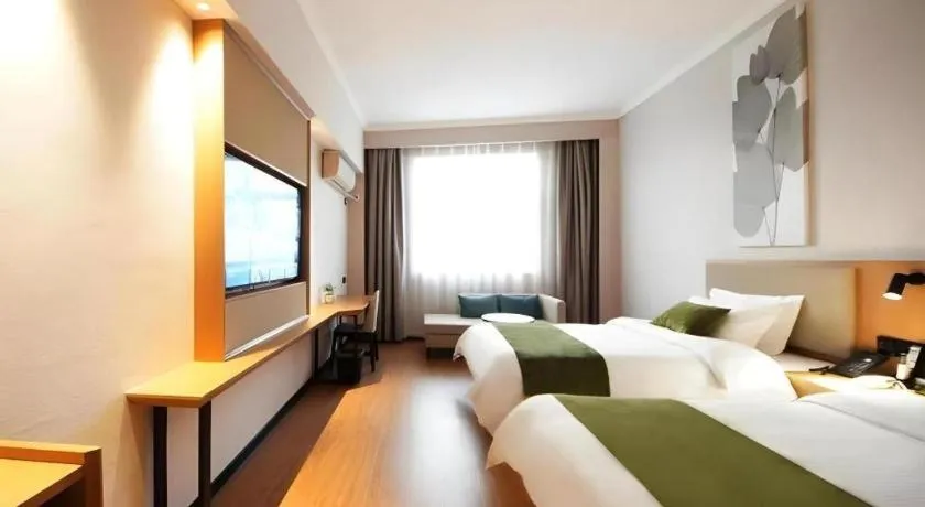 Bed in GreenTree Inn Luoyang Henan University of Science and Technology