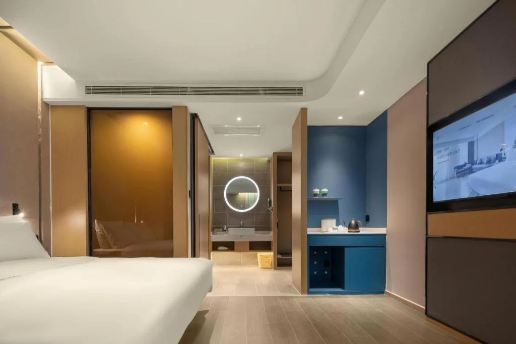 Bed in Atour Hotel Taiyuan Inner Ring