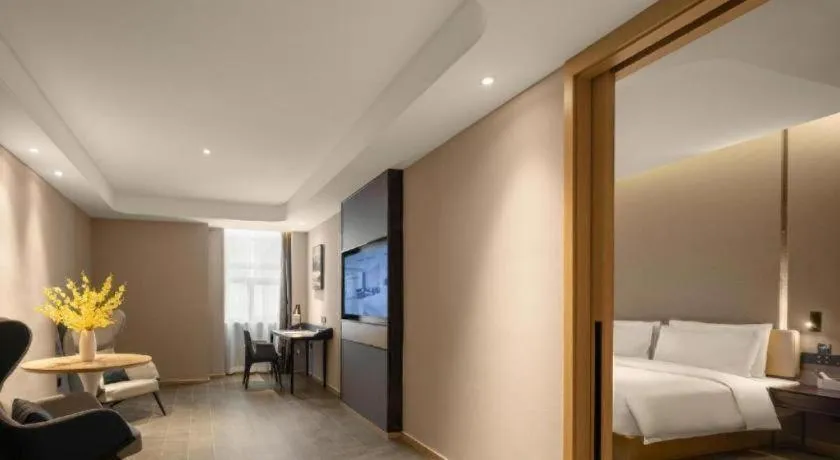 Bed in Atour Hotel Taiyuan Inner Ring