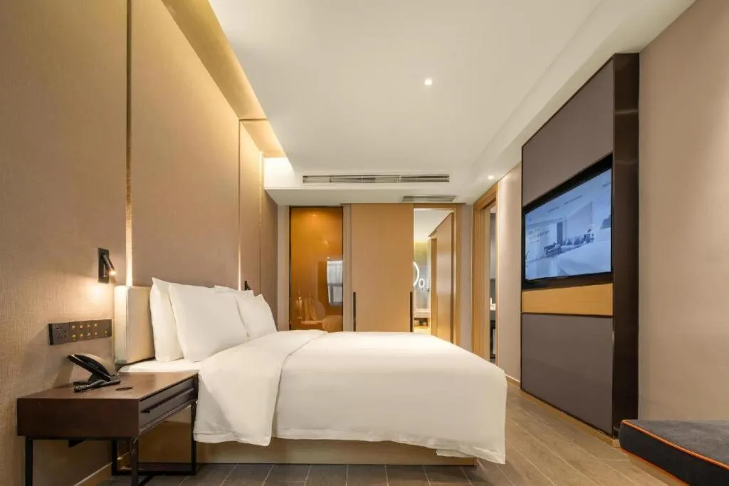 Bed in Atour Hotel Taiyuan Inner Ring