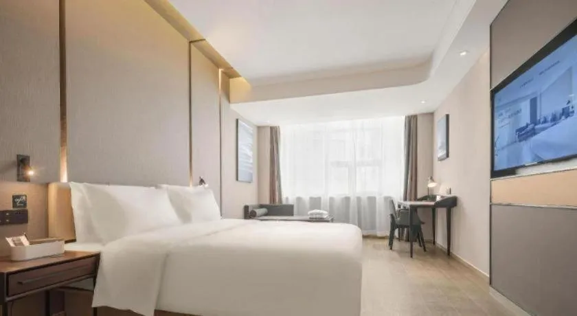 Bed in Atour Hotel Taiyuan Inner Ring