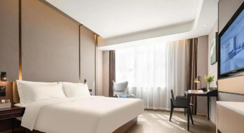 Bed in Atour Hotel Taiyuan Inner Ring