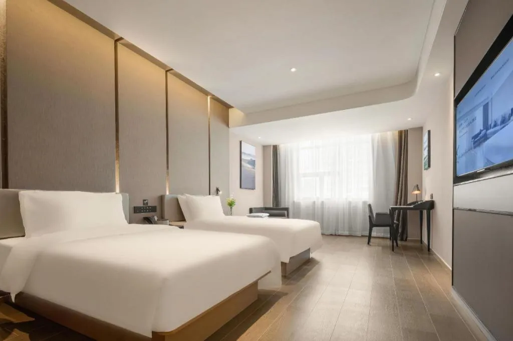 Bed in Atour Hotel Taiyuan Inner Ring