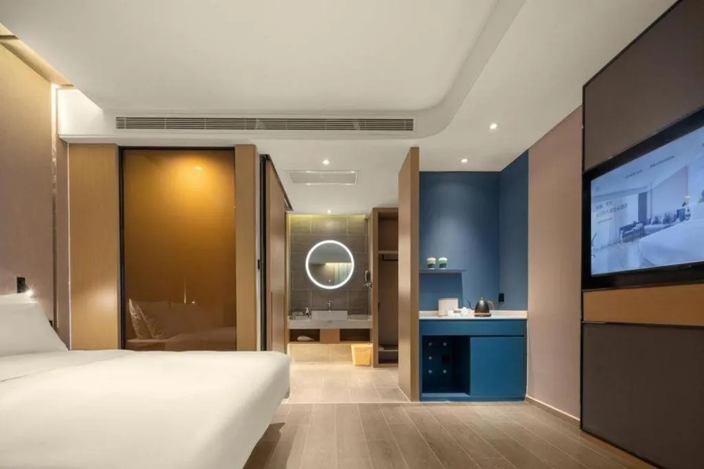 Bed in Atour Hotel Taiyuan Inner Ring