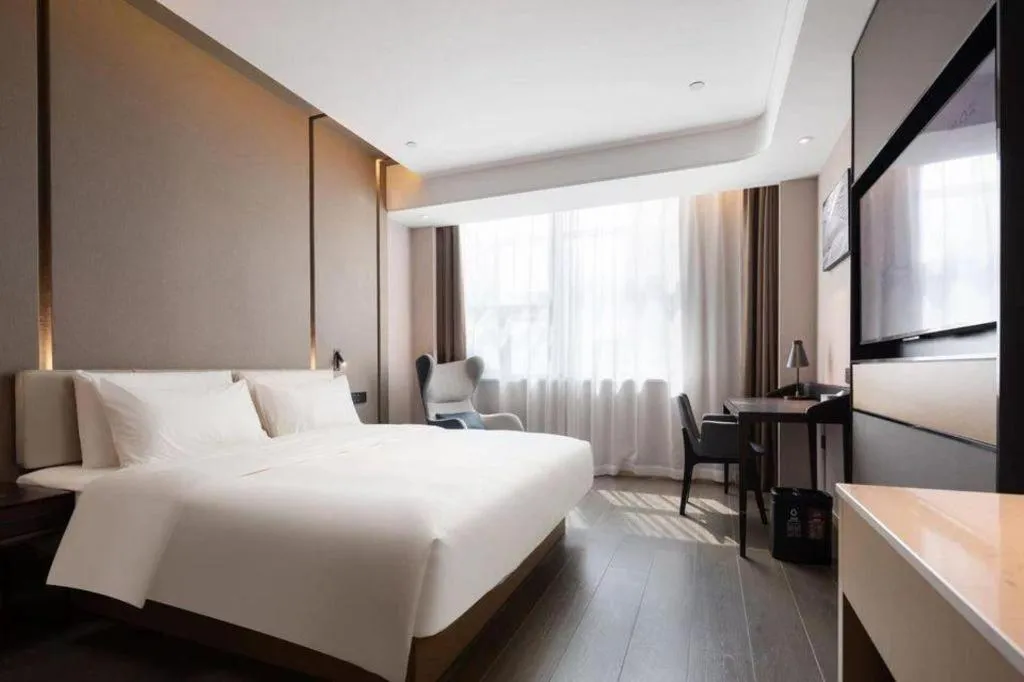 Bed in Atour Hotel Taiyuan Inner Ring