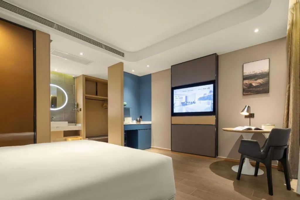 Bed in Atour Hotel Taiyuan Inner Ring