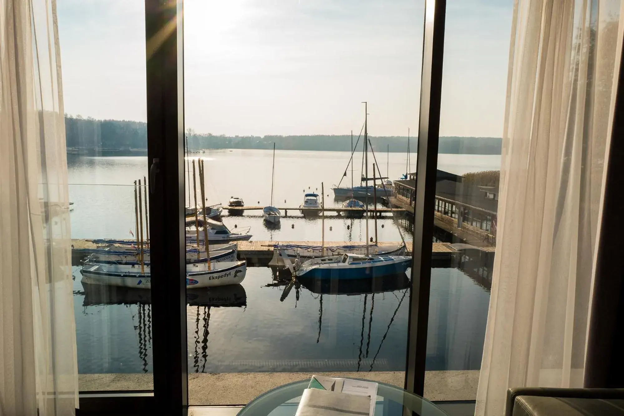 Deluxe Double or Twin Room with Lake View in Przystań Hotel&Restaurants Deluxe Double or Twin Room with Lake View in Przystań Hotel&Restaurants