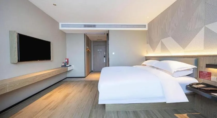 Bed in Borrman Hotel Wuhan Yellow Crane Tower Fuxing Road Metro Station