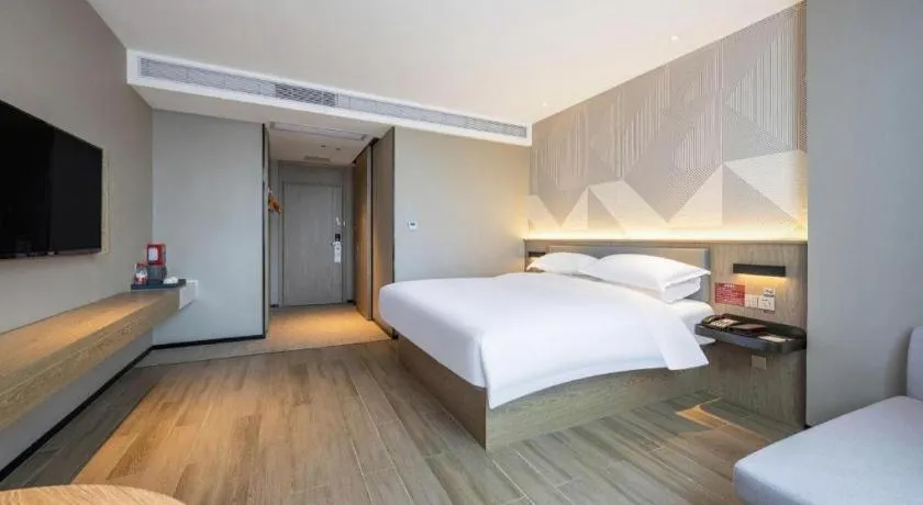 Bed in Borrman Hotel Wuhan Yellow Crane Tower Fuxing Road Metro Station