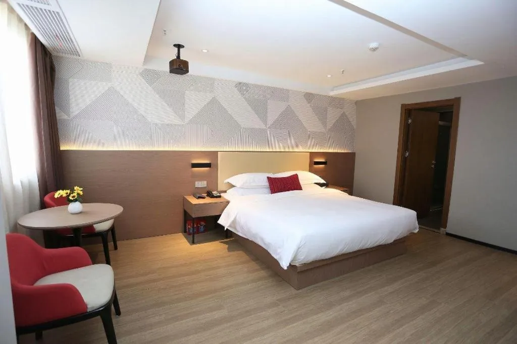 Bed in Borrman Hotel Wuhan Yellow Crane Tower Fuxing Road Metro Station