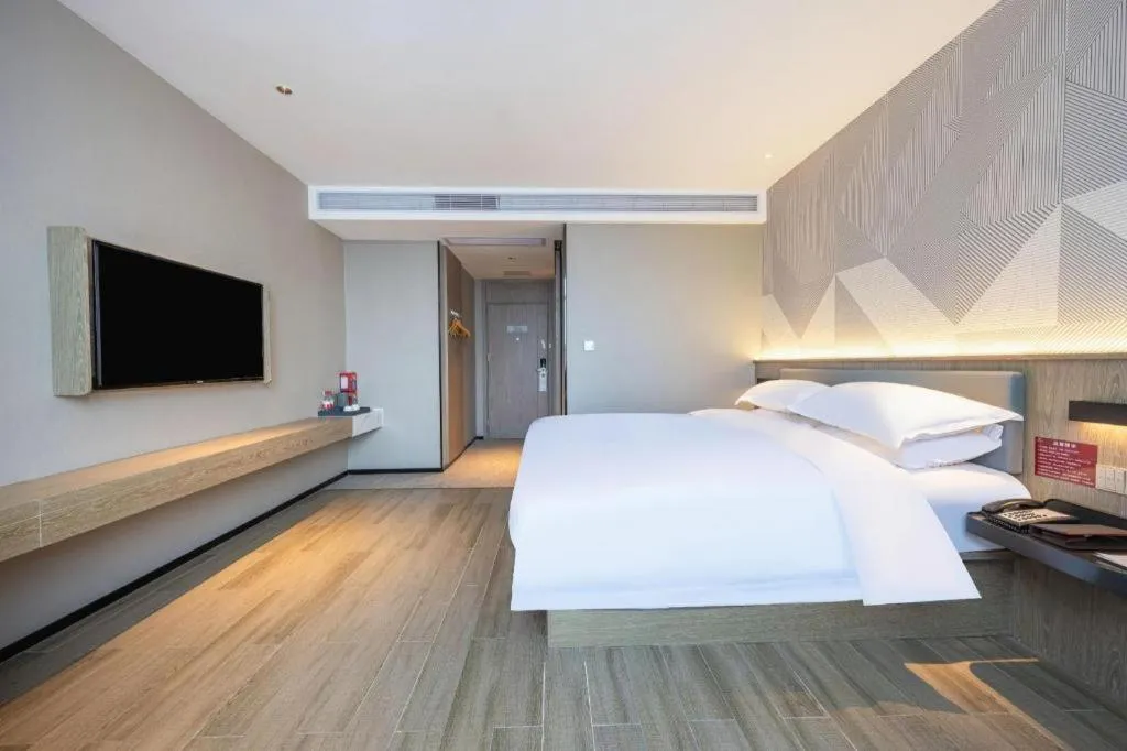 Bed in Borrman Hotel Wuhan Yellow Crane Tower Fuxing Road Metro Station