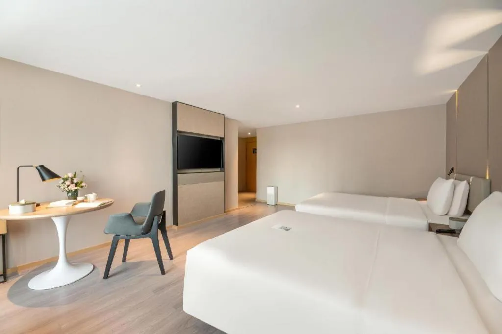 Bed in Atour Hotel Urumqi Municipal Government Nanhu People's Square