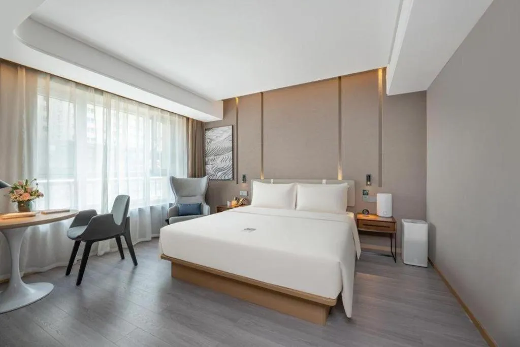 Bed in Atour Hotel Urumqi Municipal Government Nanhu People's Square