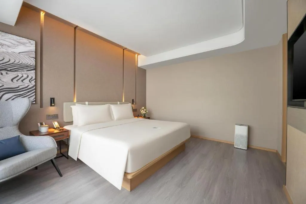 Bed in Atour Hotel Urumqi Municipal Government Nanhu People's Square