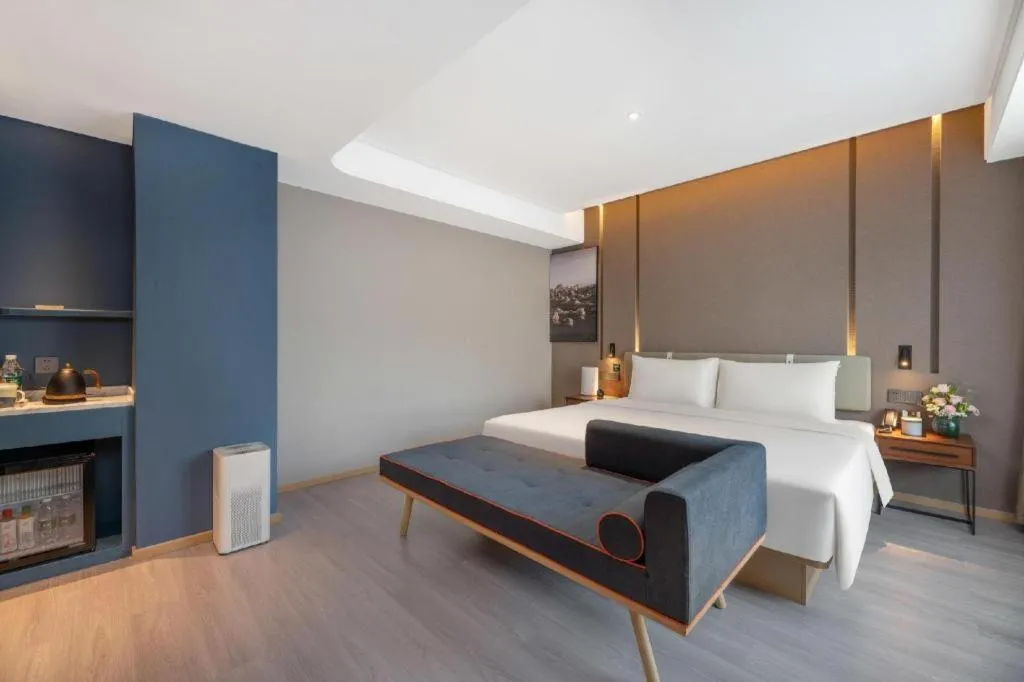 Bed in Atour Hotel Urumqi Municipal Government Nanhu People's Square