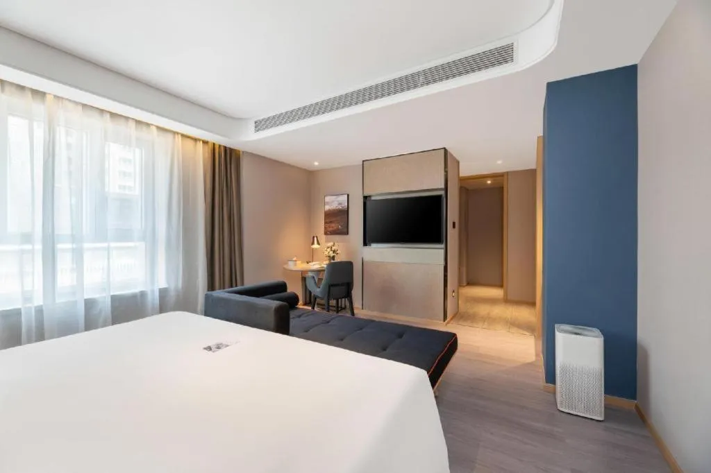 Bed in Atour Hotel Urumqi Municipal Government Nanhu People's Square