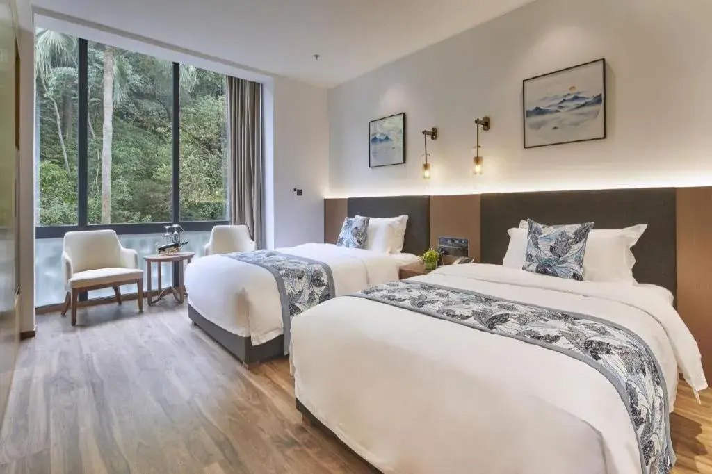 Bed in Guangdong Hot Spring Hotel Bed in Guangdong Hot Spring Hotel