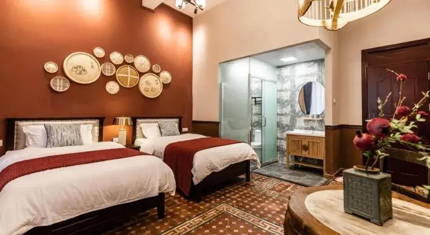 Bed in Origin Antique House and Hotel Bed in Origin Antique House and Hotel