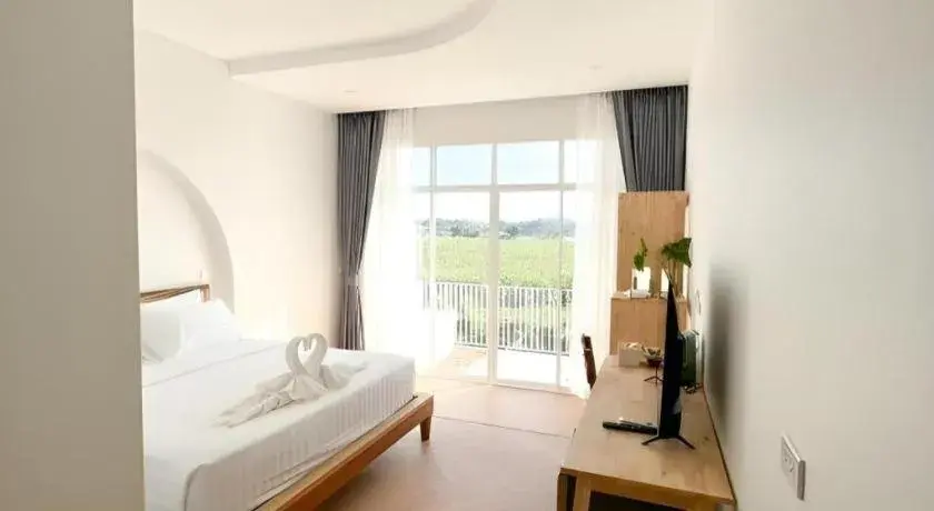 Bed in Gin's Greenery Resort Bed in Gin's Greenery Resort