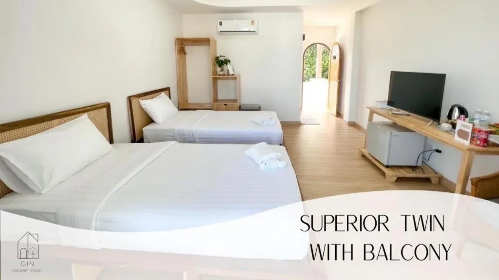 Bed in Gin's Greenery Resort