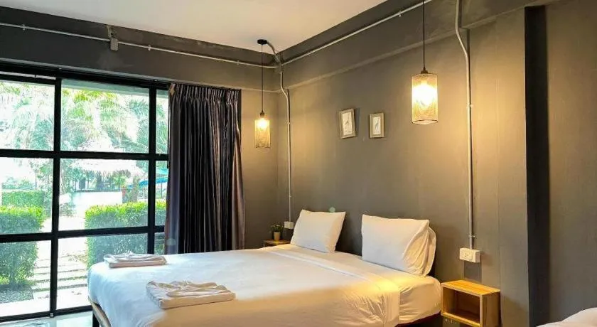 Bed in Warehouse18 Pool Cafe Resort