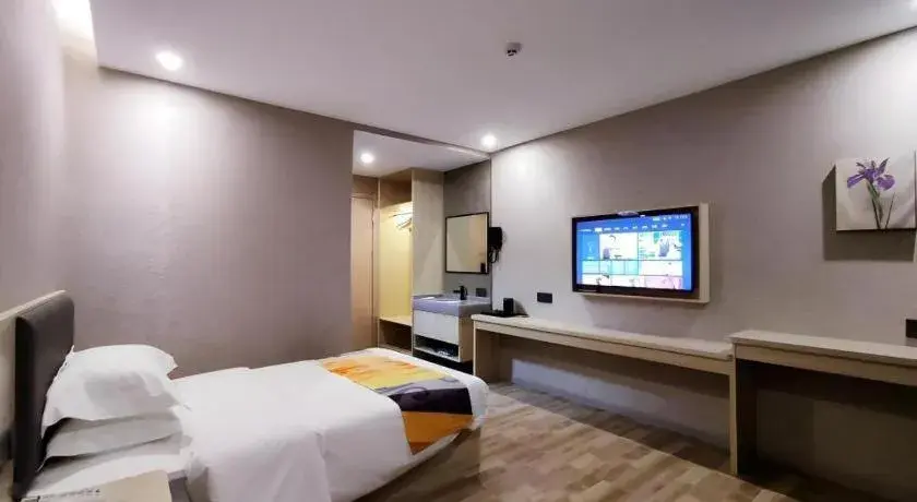 Bed in Shell Hotel Wuxi Huishan District Chang'an Town Bed in Shell Hotel Wuxi Huishan District Chang'an Town