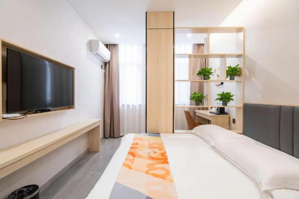 Bed in Shell Hotel Wuxi Huishan District Chang'an Town