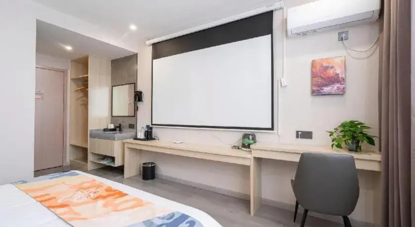 Bed in Shell Hotel Wuxi Huishan District Chang'an Town Bed in Shell Hotel Wuxi Huishan District Chang'an Town