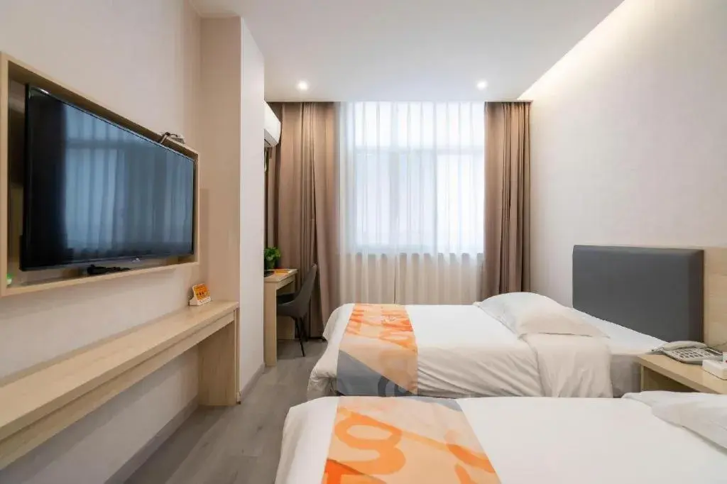 Bed in Shell Hotel Wuxi Huishan District Chang'an Town Bed in Shell Hotel Wuxi Huishan District Chang'an Town