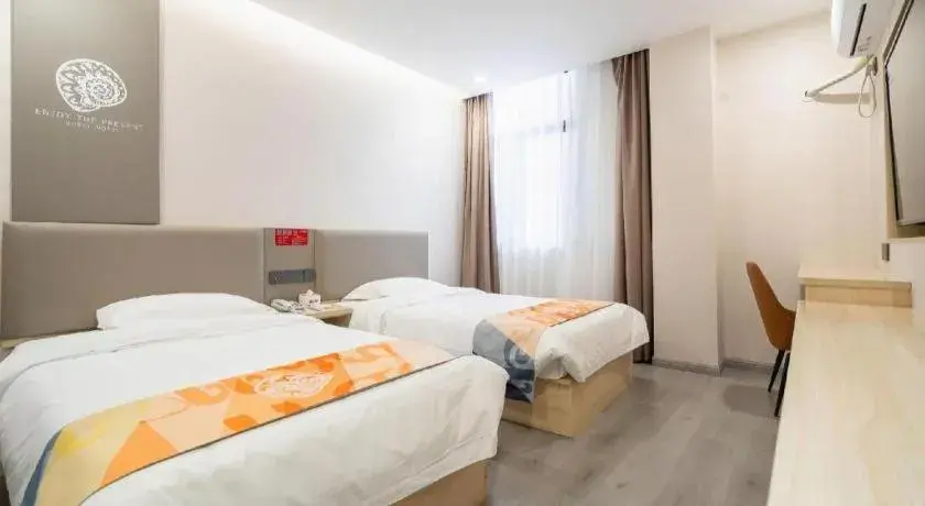 Bed in Shell Hotel Wuxi Huishan District Chang'an Town Bed in Shell Hotel Wuxi Huishan District Chang'an Town