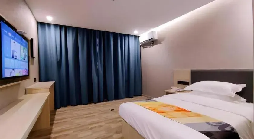 Bed in Shell Hotel Wuxi Huishan District Chang'an Town Bed in Shell Hotel Wuxi Huishan District Chang'an Town