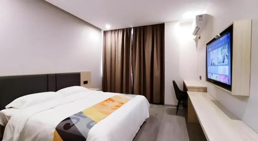 Bed in Shell Hotel Wuxi Huishan District Chang'an Town Bed in Shell Hotel Wuxi Huishan District Chang'an Town