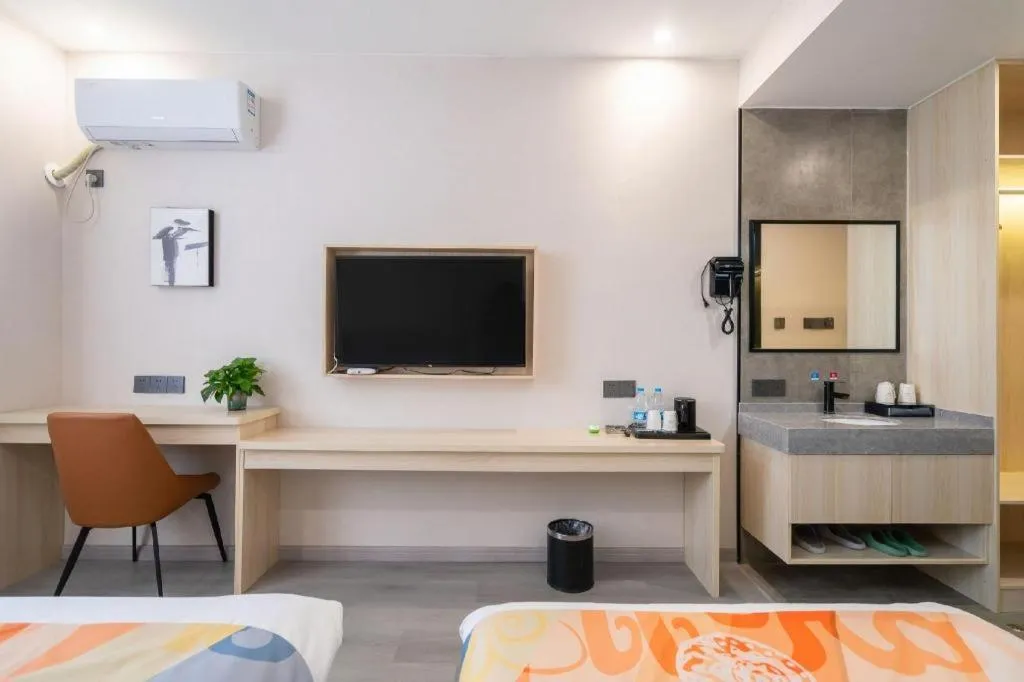 Bed in Shell Hotel Wuxi Huishan District Chang'an Town