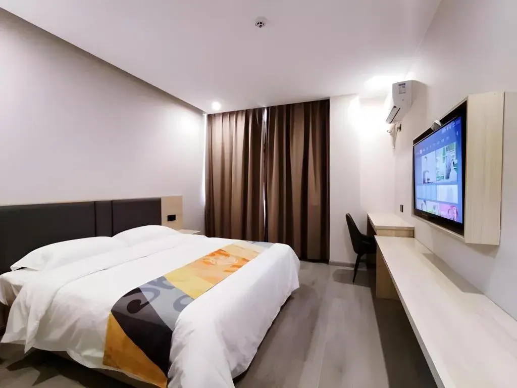 Bed in Shell Hotel Wuxi Huishan District Chang'an Town Bed in Shell Hotel Wuxi Huishan District Chang'an Town