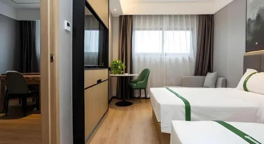 Bed in GreenTree Inn Express Bengbu Mohekou Town Bed in GreenTree Inn Express Bengbu Mohekou Town