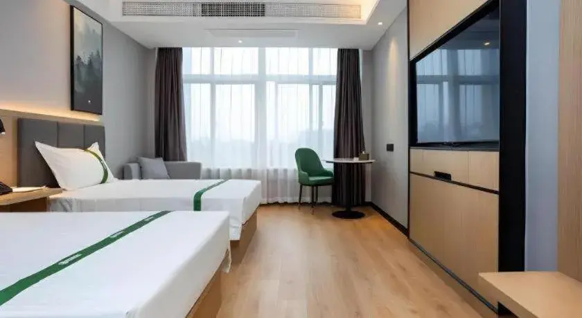 Bed in GreenTree Inn Express Bengbu Mohekou Town Bed in GreenTree Inn Express Bengbu Mohekou Town