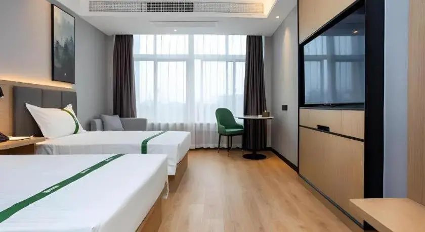 Bed in GreenTree Inn Express Bengbu Mohekou Town Bed in GreenTree Inn Express Bengbu Mohekou Town