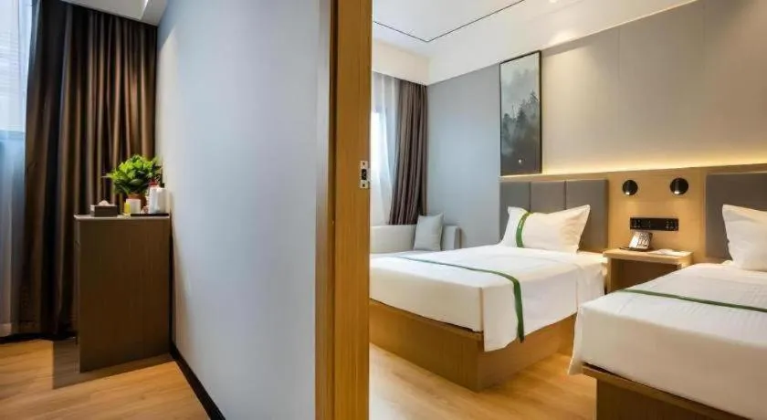 Bed in GreenTree Inn Express Bengbu Mohekou Town