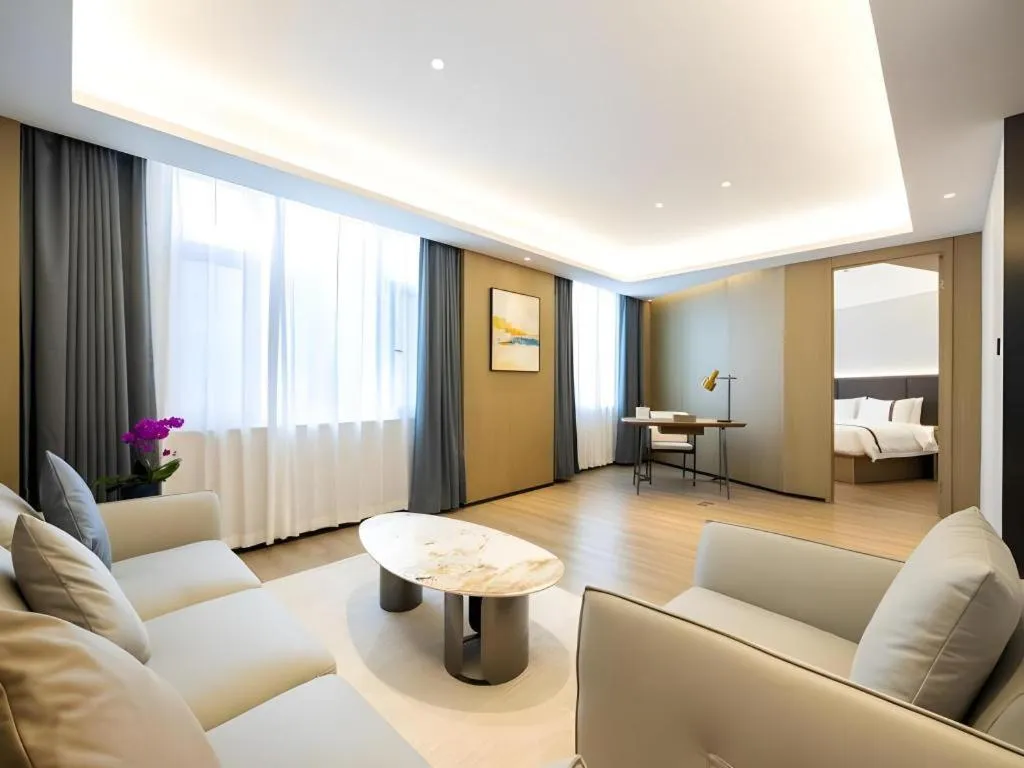 Bed in GYA Hotel Taiyuan Jinyang Street Grand Shanxi Hospital